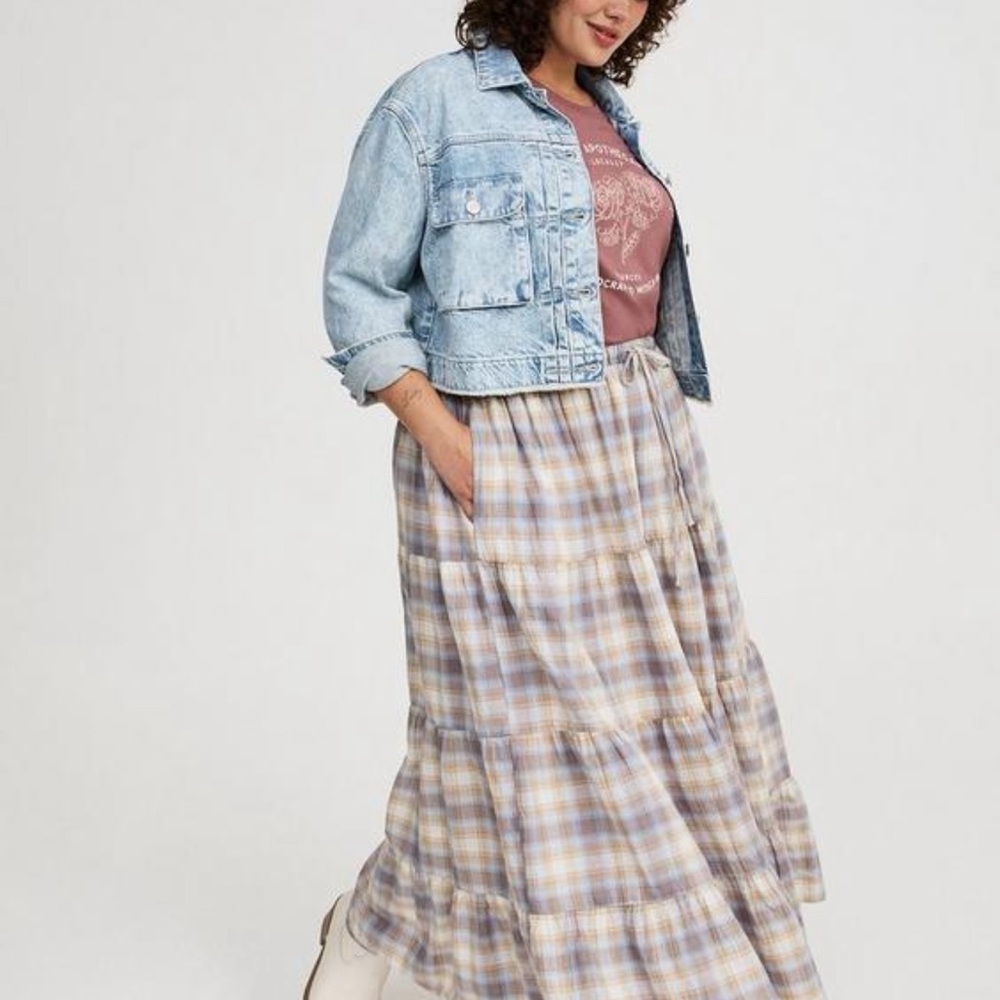 Torrid Plaid Maxi Skirt